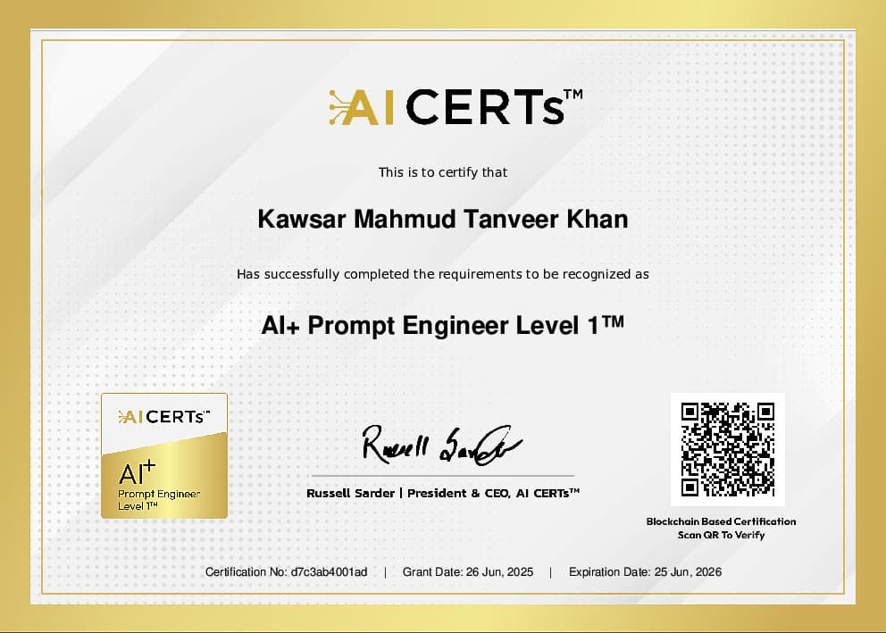 AI Prompt Engineering Certificate